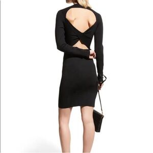 ALICE + OLIVIA Estelle Twist-Back Mini Bodycon Dress
